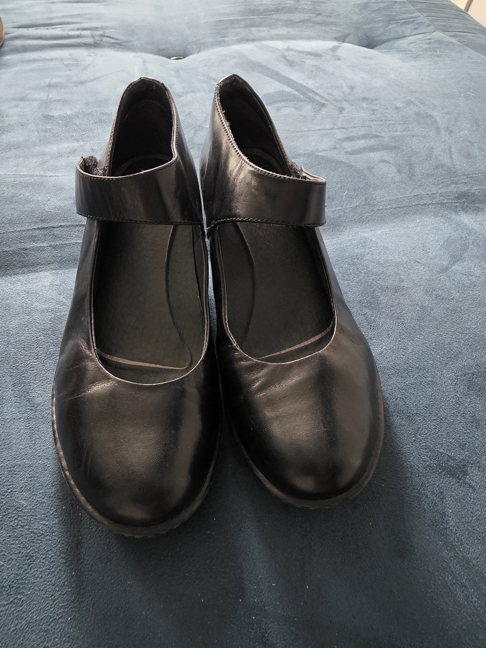 Dansko Black Mary Jane Heels with Adjustable Strap